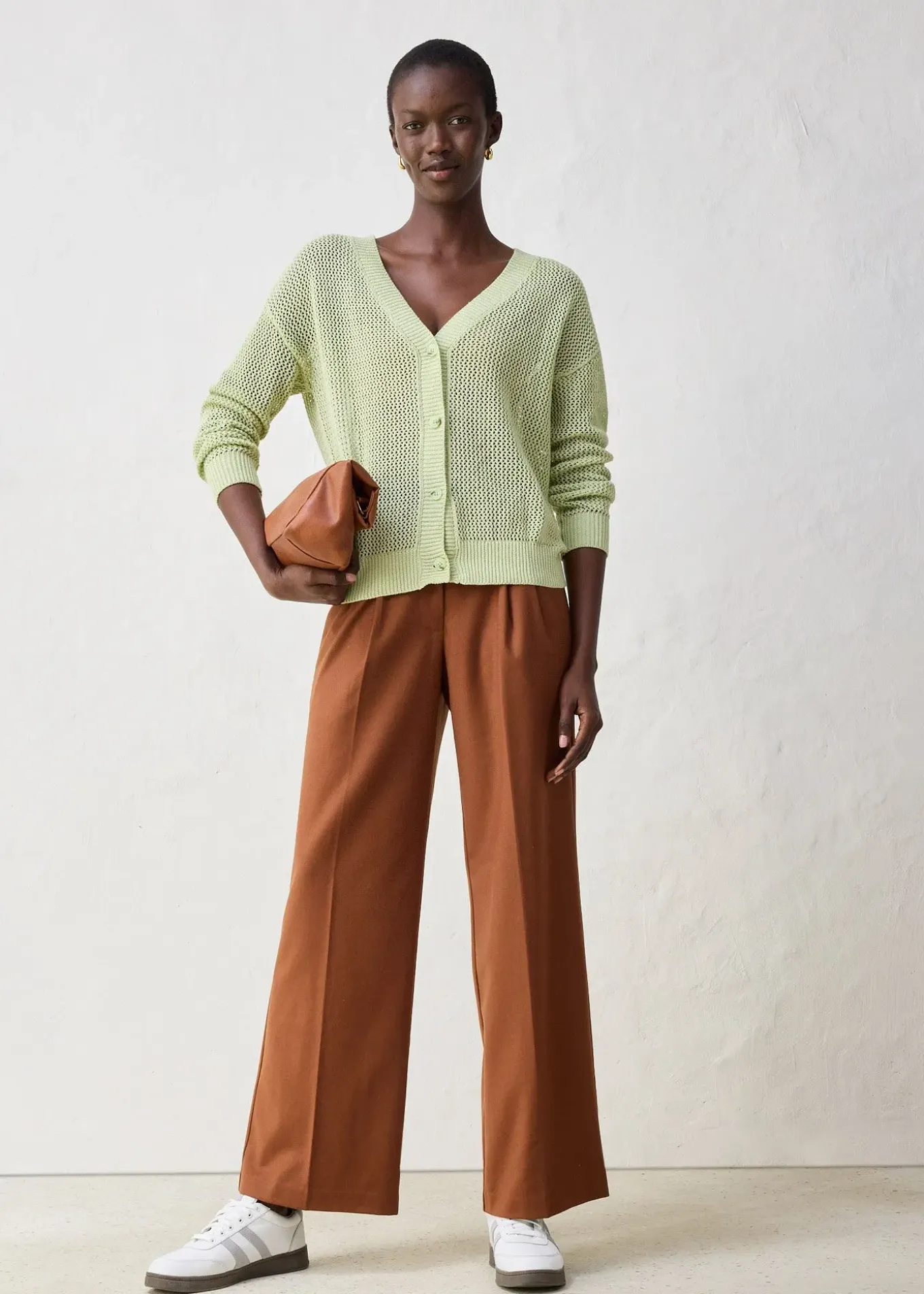 Gilet en maille ajourée