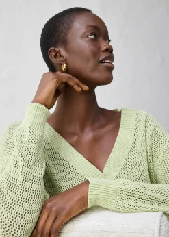 Gilet en maille ajourée