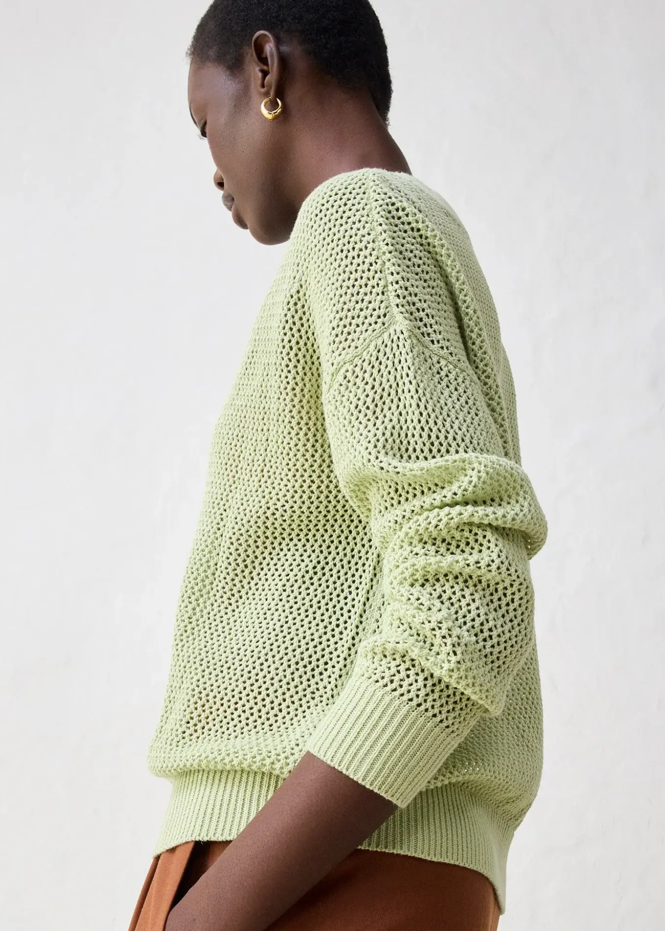 Gilet en maille ajourée