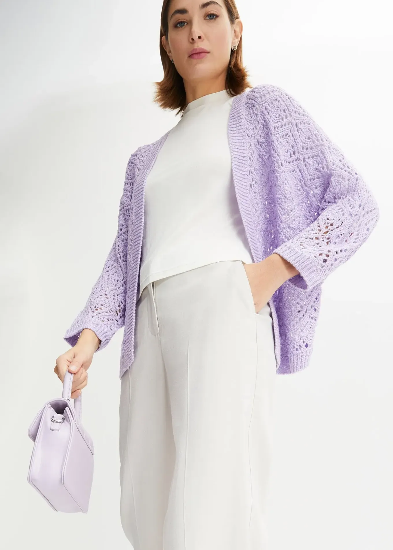 Gilet en maille ajourée