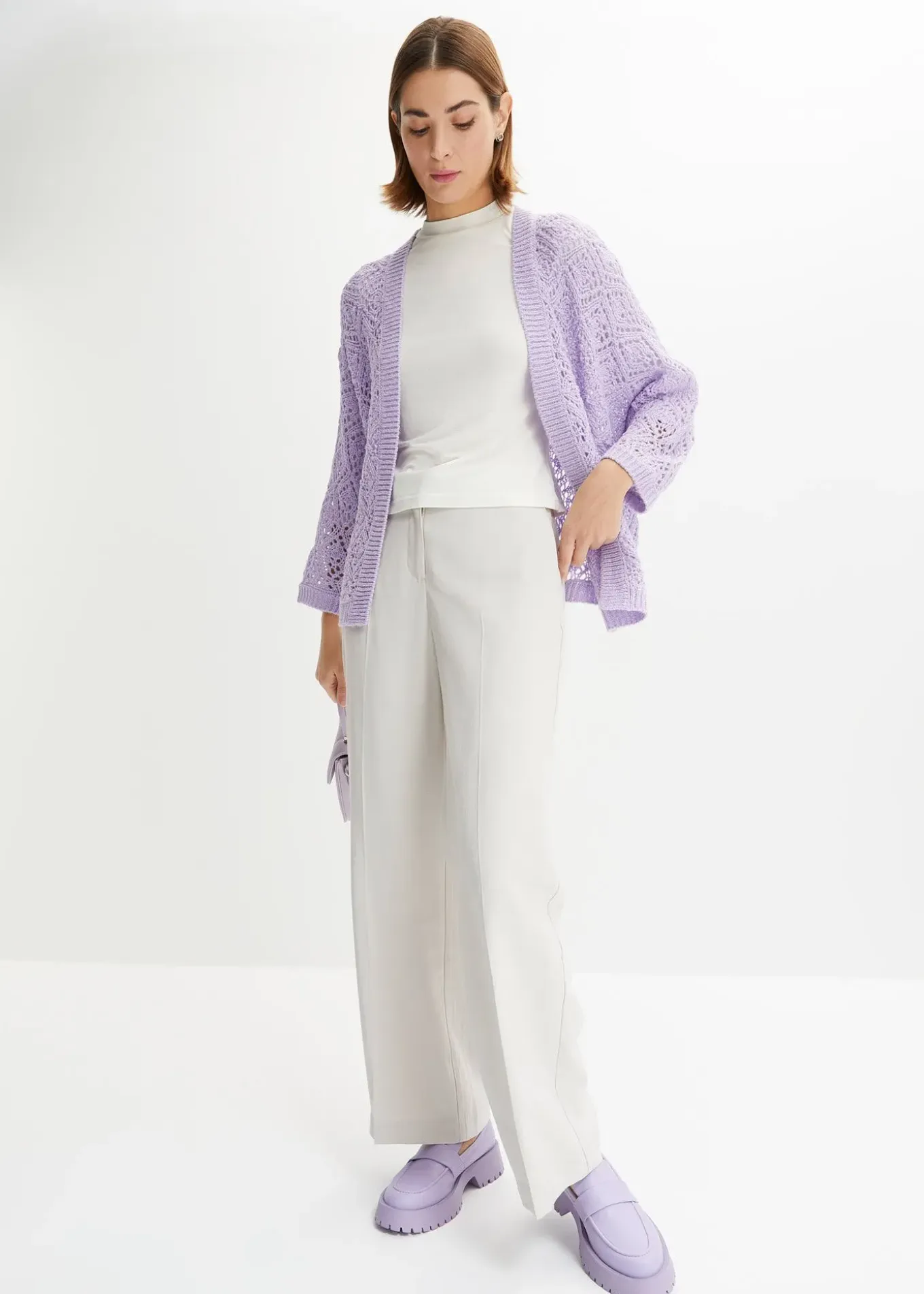 Gilet en maille ajourée