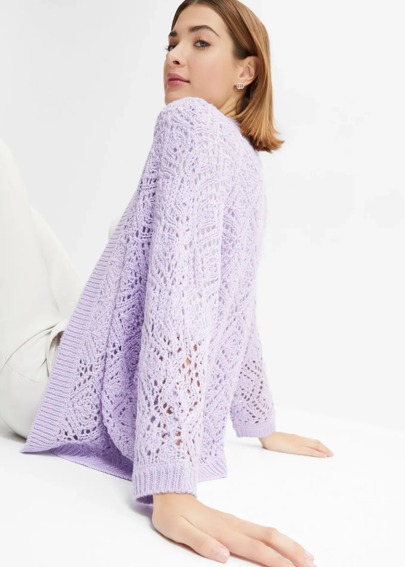 Gilet en maille ajourée