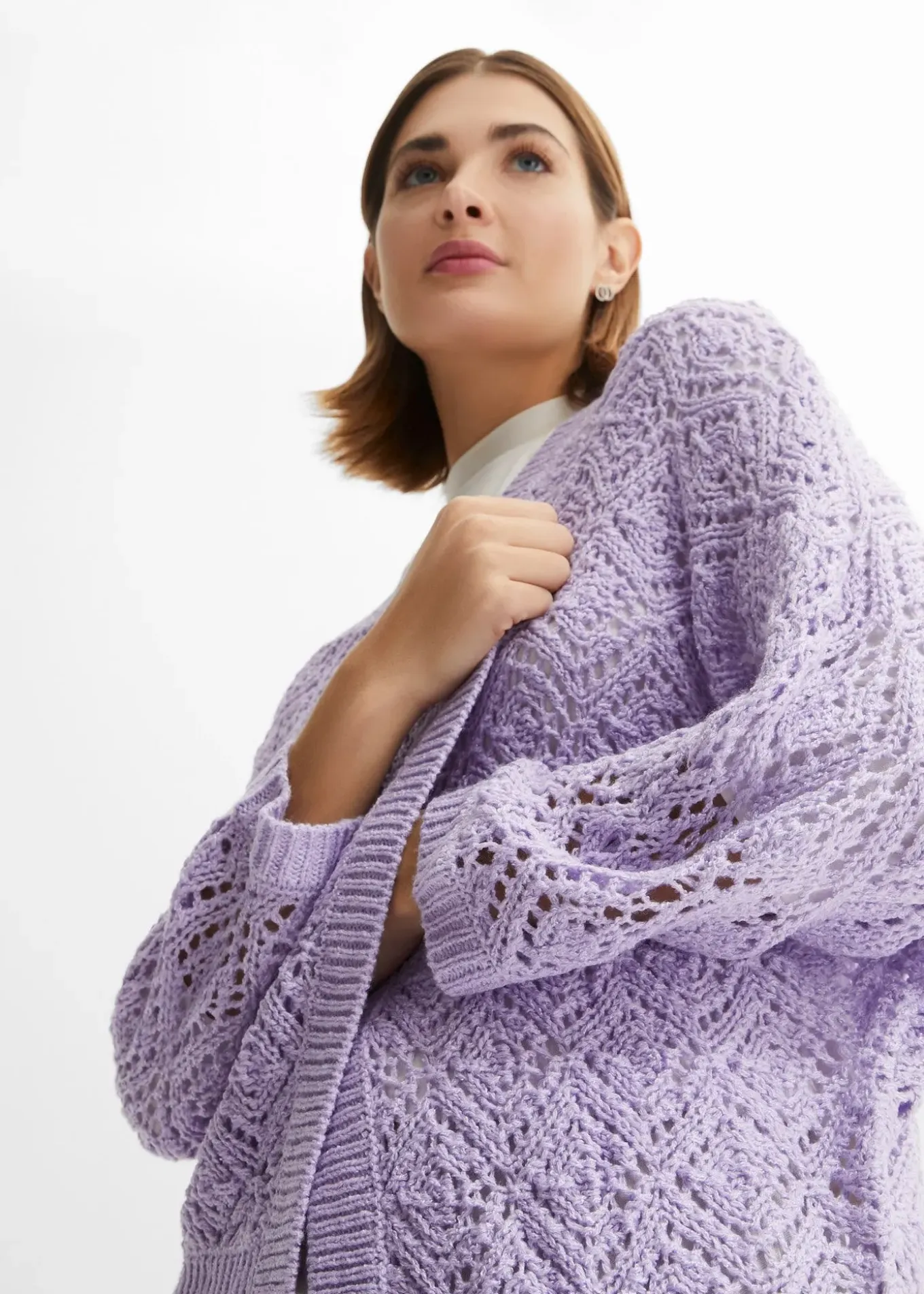 Gilet en maille ajourée