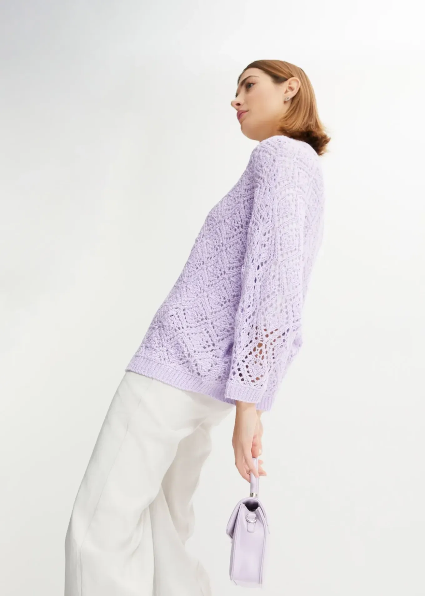 Gilet en maille ajourée