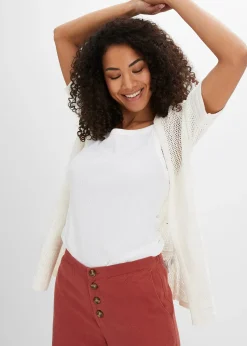 Gilet en maille ajourée