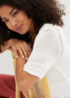 Gilet en maille ajourée