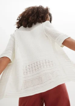 Gilet en maille ajourée