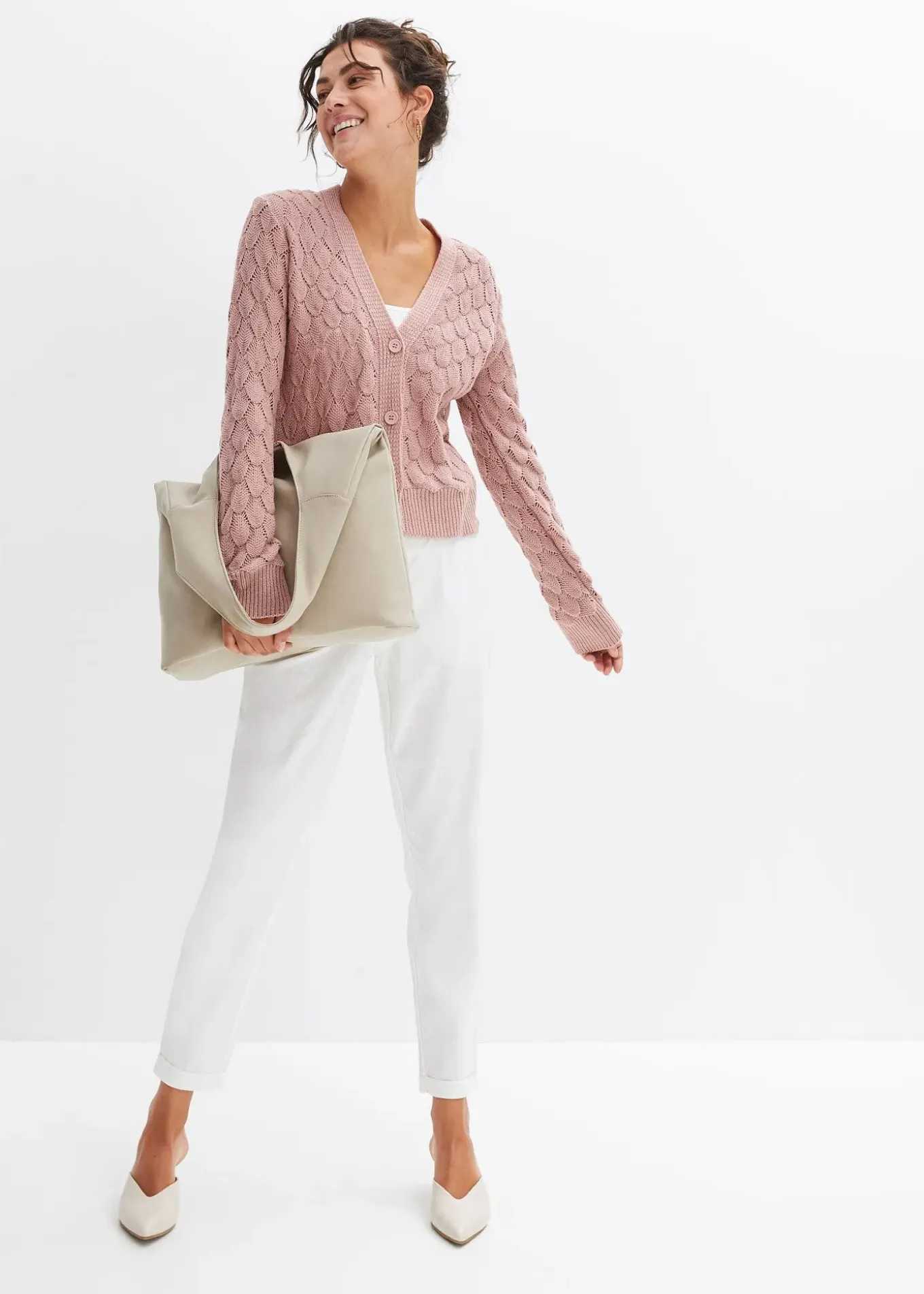 Gilet en maille ajourée