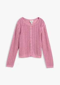 Gilet en maille ajourée 100% coton