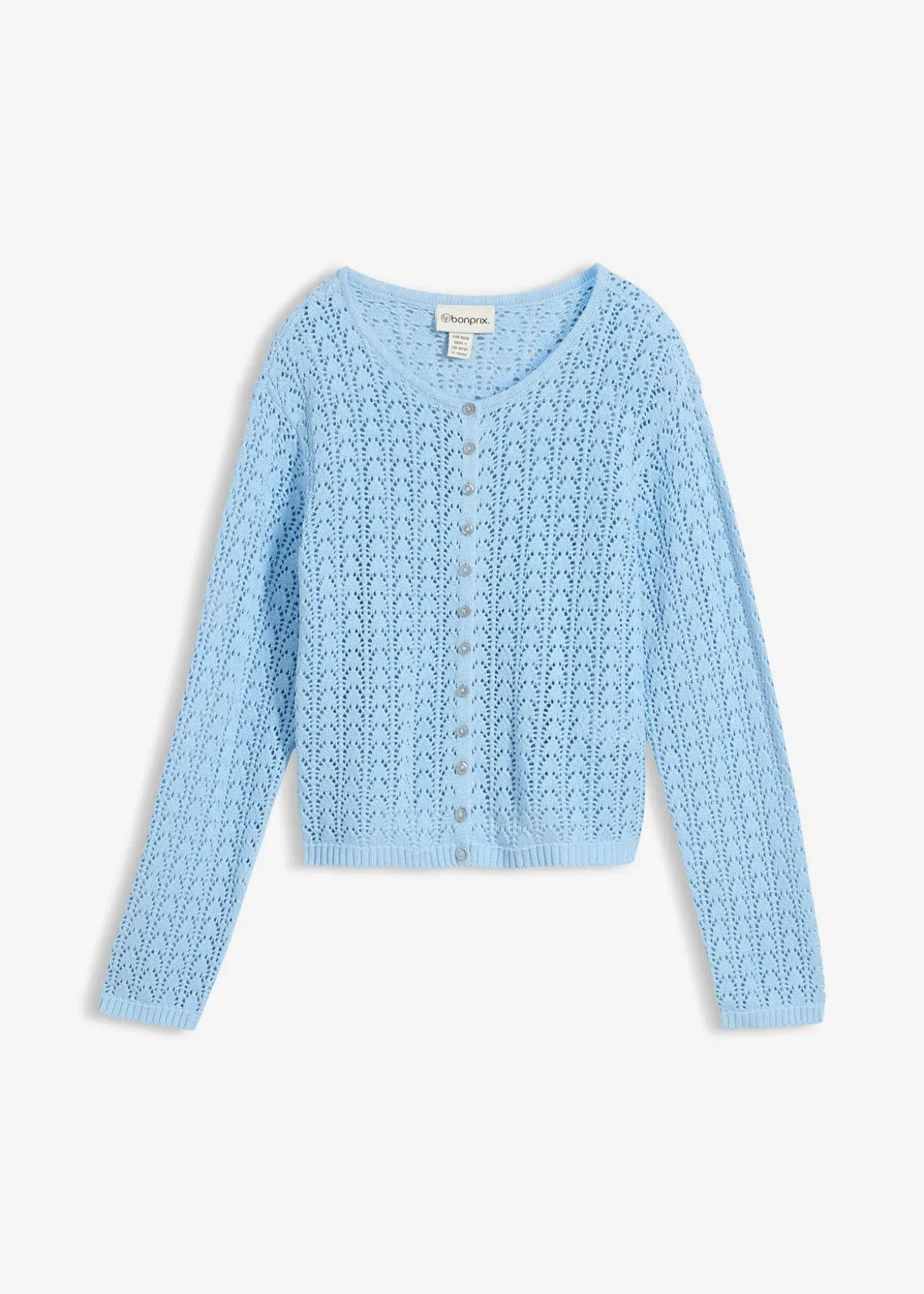 Gilet en maille ajourée 100% coton