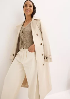 Gilet en maille ajourée à nouer