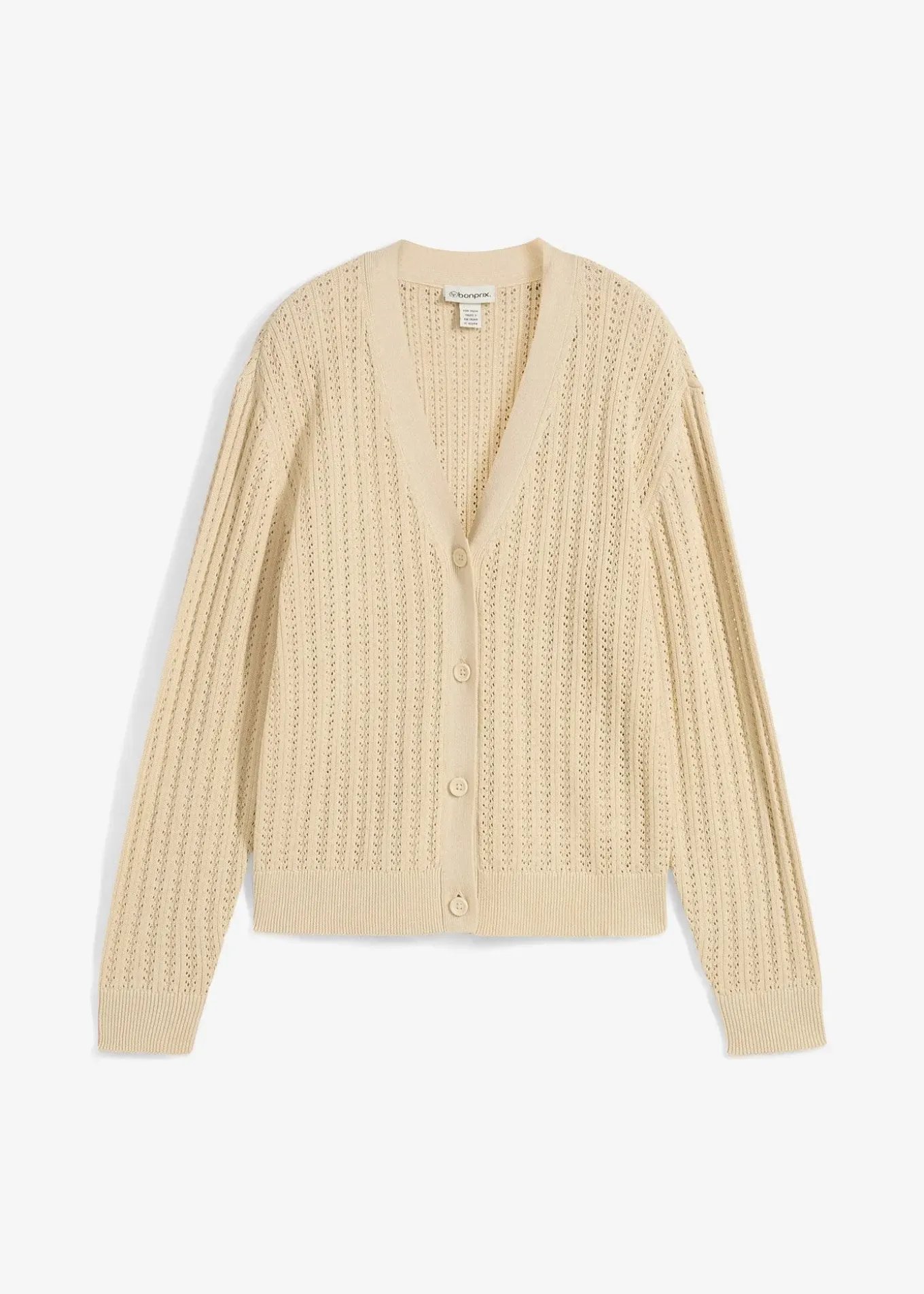 Gilet en maille ajourée avec lin