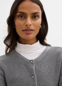 Gilet en maille avec boutons décoratifs