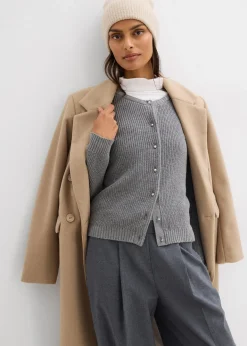 Gilet en maille avec boutons décoratifs