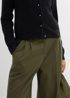 Gilet en maille avec boutons décoratifs