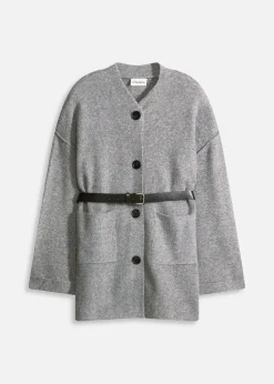 Gilet en maille avec ceinture