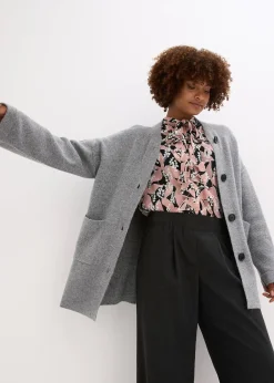 Gilet en maille avec ceinture