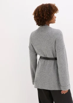 Gilet en maille avec ceinture