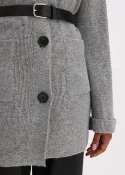 Gilet en maille avec ceinture