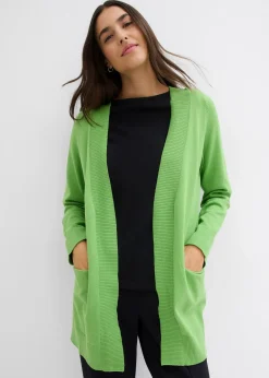 Gilet en maille avec poches, manches longues