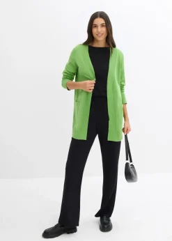 Gilet en maille avec poches, manches longues