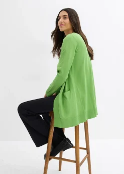 Gilet en maille avec poches, manches longues