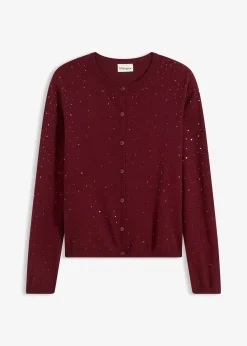 Gilet en maille avec strass