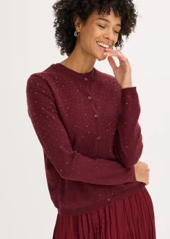 Gilet en maille avec strass