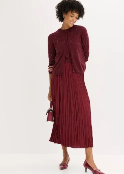 Gilet en maille avec strass