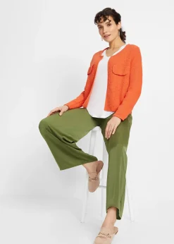 Gilet en maille bouclette