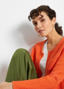 Gilet en maille bouclette