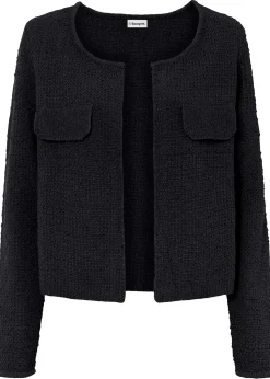 Gilet en maille bouclette