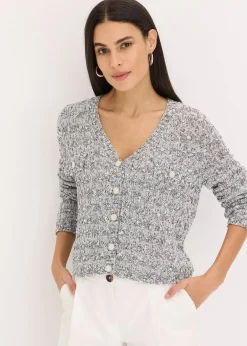 Gilet en maille bouclette