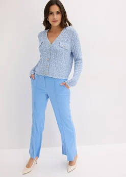 Gilet en maille bouclette