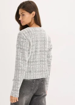 Gilet en maille bouclette