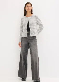 Gilet en maille bouclette