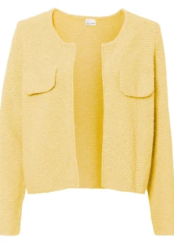 Gilet en maille bouclette