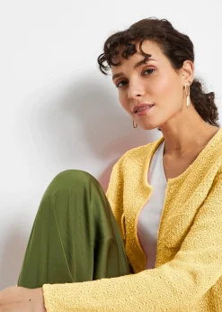 Gilet en maille bouclette