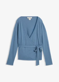 Gilet en maille cache-cœur