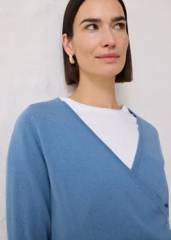 Gilet en maille cache-cœur