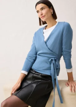 Gilet en maille cache-cœur