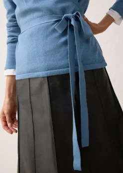 Gilet en maille cache-cœur