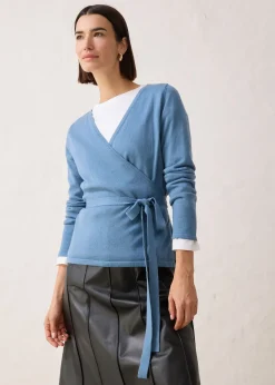 Gilet en maille cache-cœur