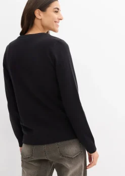 Gilet en maille, col rond