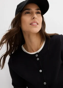 Gilet en maille, col rond