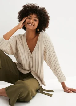 Gilet en maille coupe boxy