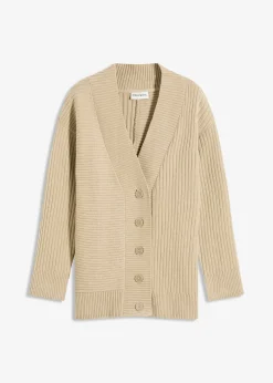 Gilet en maille côtelée