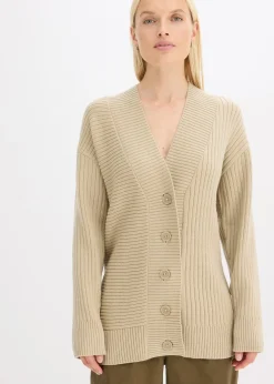 Gilet en maille côtelée