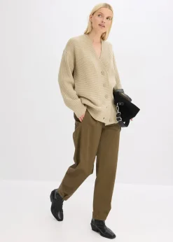 Gilet en maille côtelée