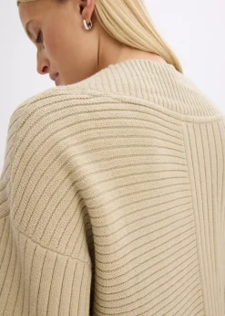 Gilet en maille côtelée